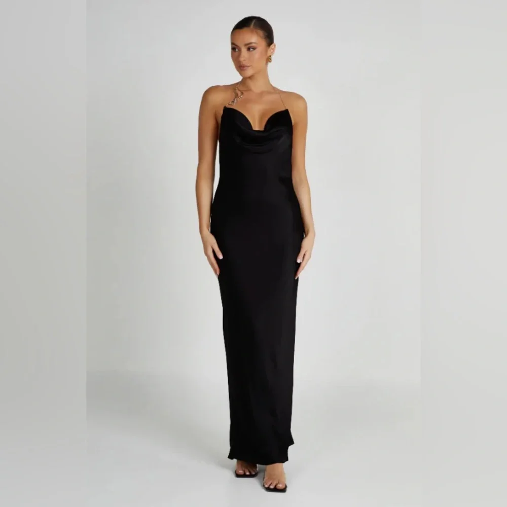 Meshki Black Maxi Dress - Picture 3 of 16